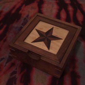 Nautical star wood box